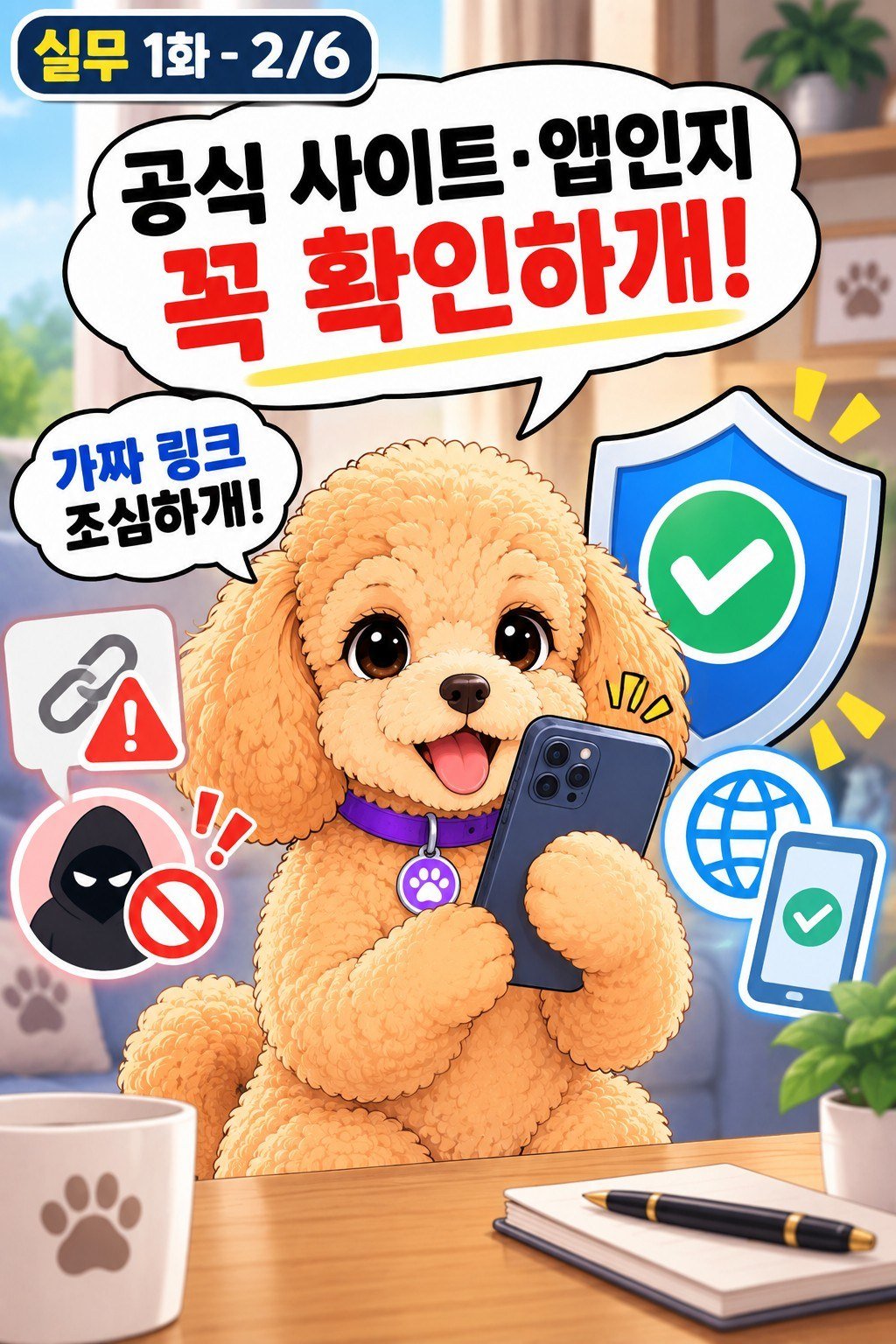 거래소 공식 사이트와 공식 앱 확인을 강조하는 나나