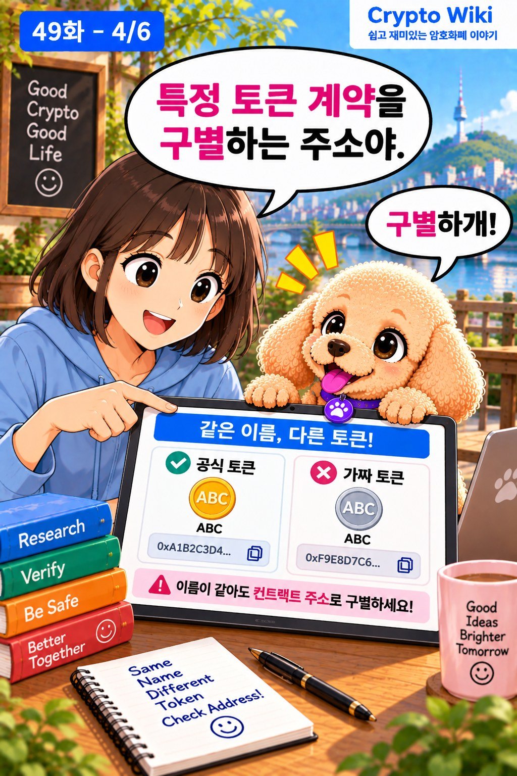 Token Contract Address 웹툰 49-4