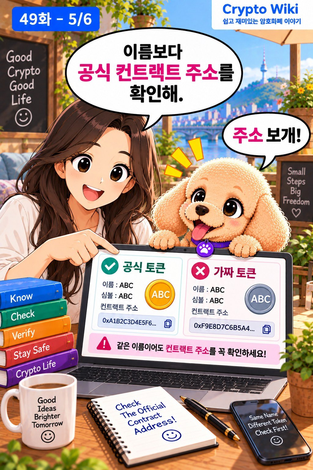 Token Contract Address 웹툰 49-5
