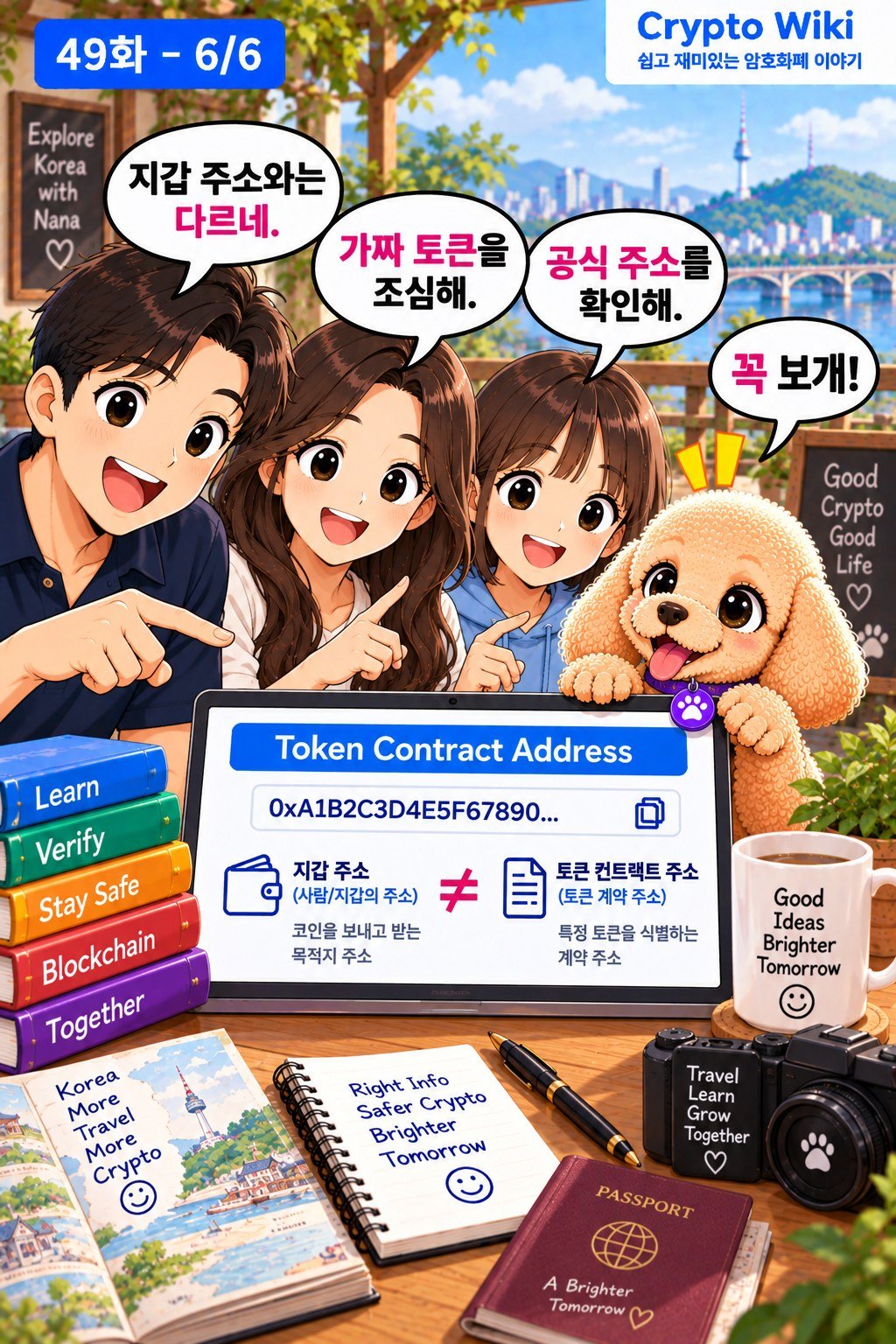 Token Contract Address 웹툰 49-6