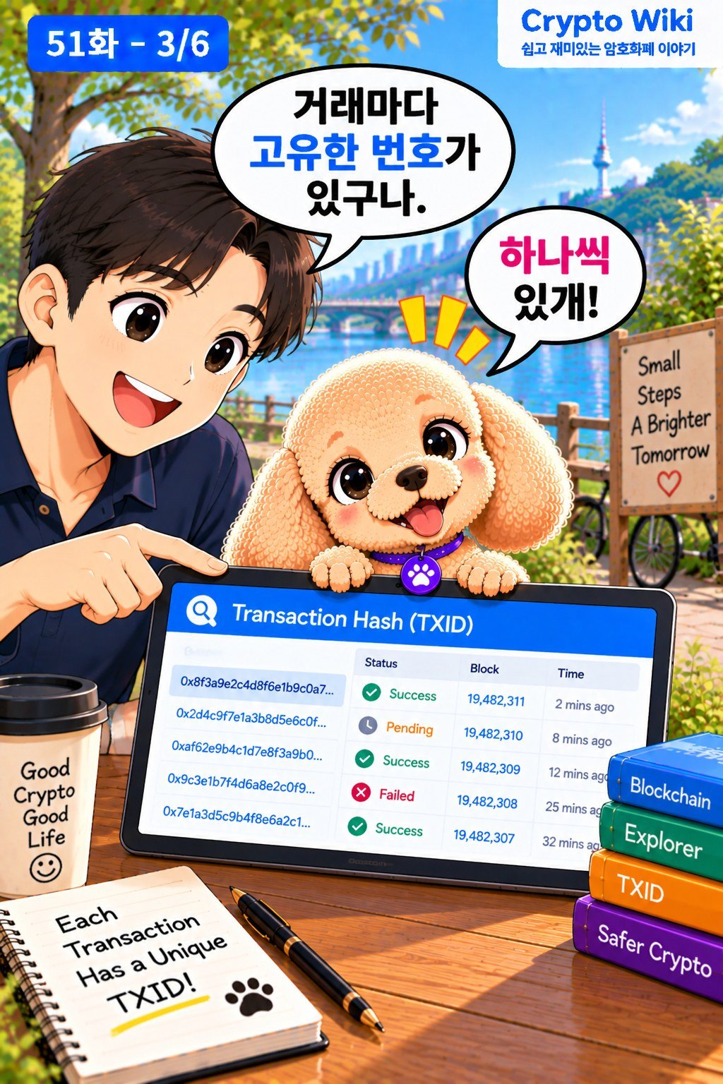 Transaction Hash TXID 웹툰 51-3