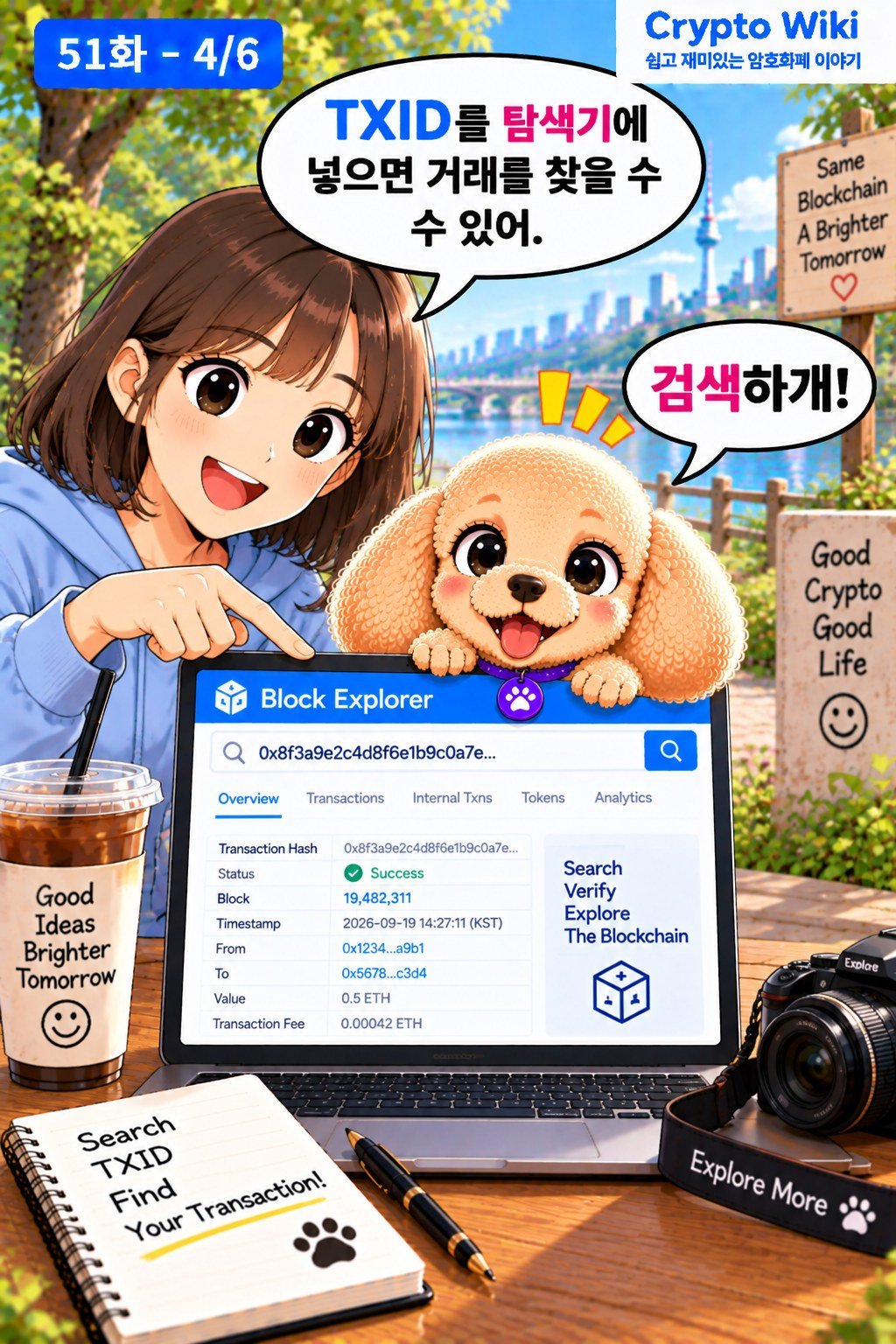 Transaction Hash TXID 웹툰 51-4