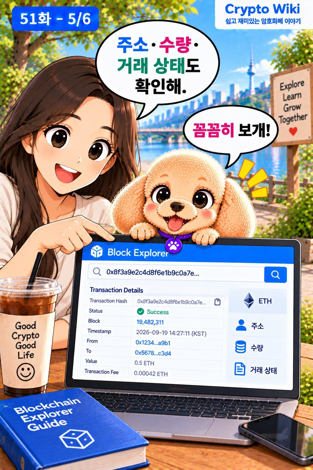 Transaction Hash TXID 웹툰 51-5