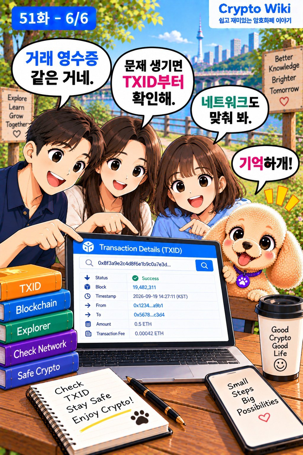 Transaction Hash TXID 웹툰 51-6