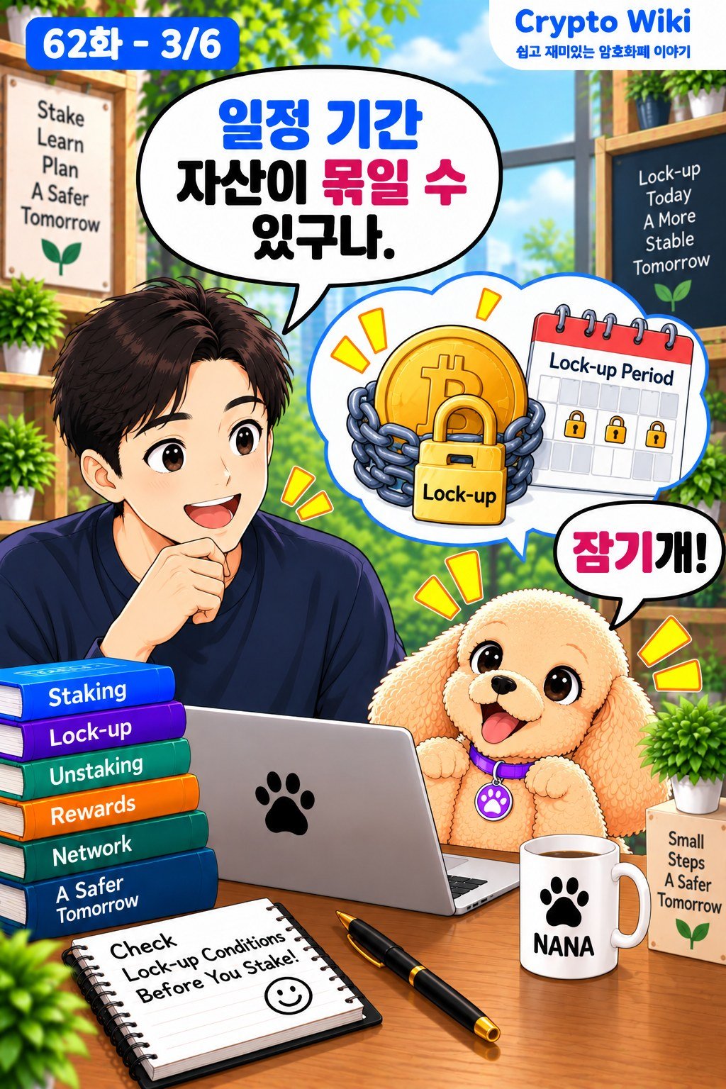 Staking Lock-up 가족 웹툰 62화 3번