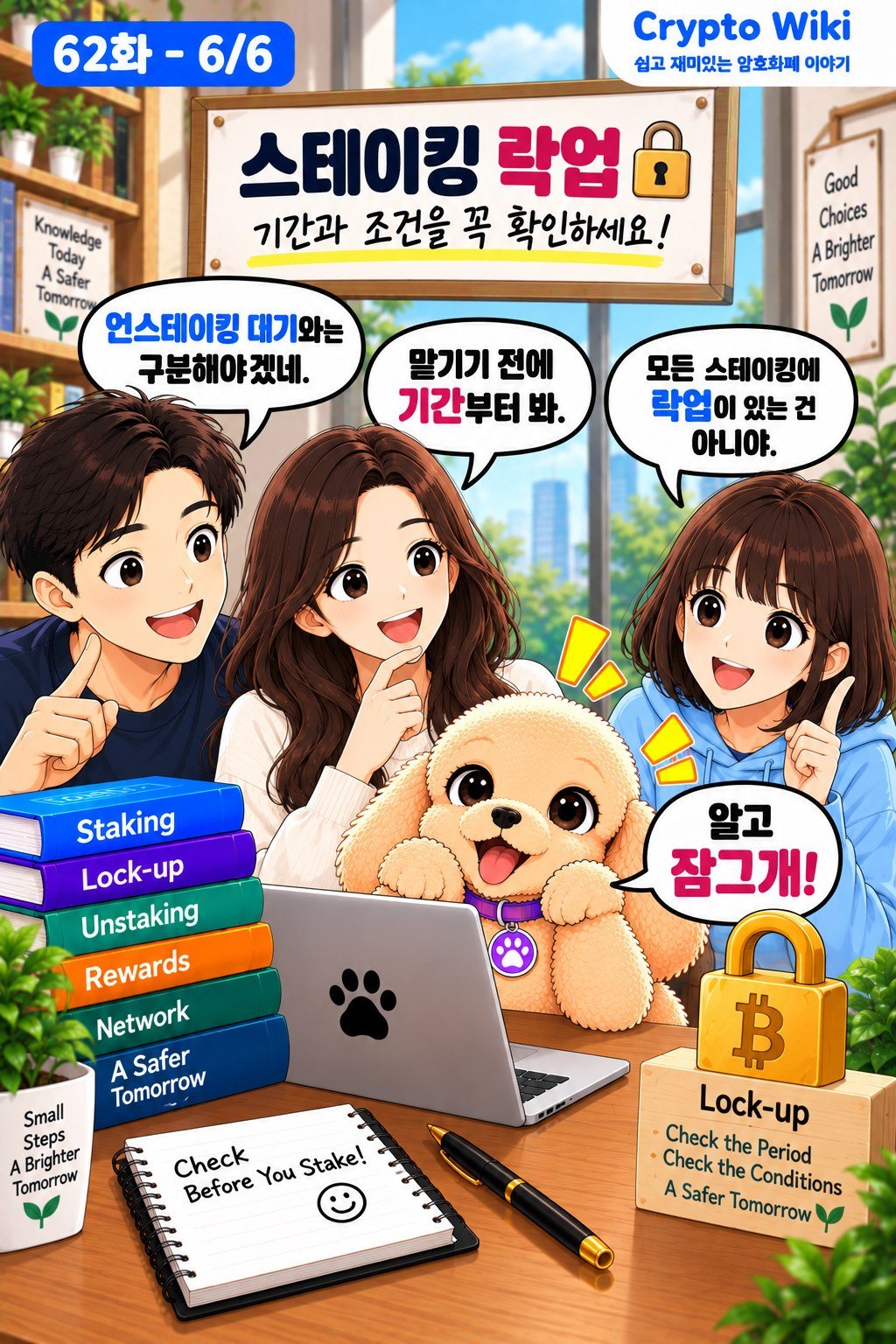 Staking Lock-up 가족 웹툰 62화 6번