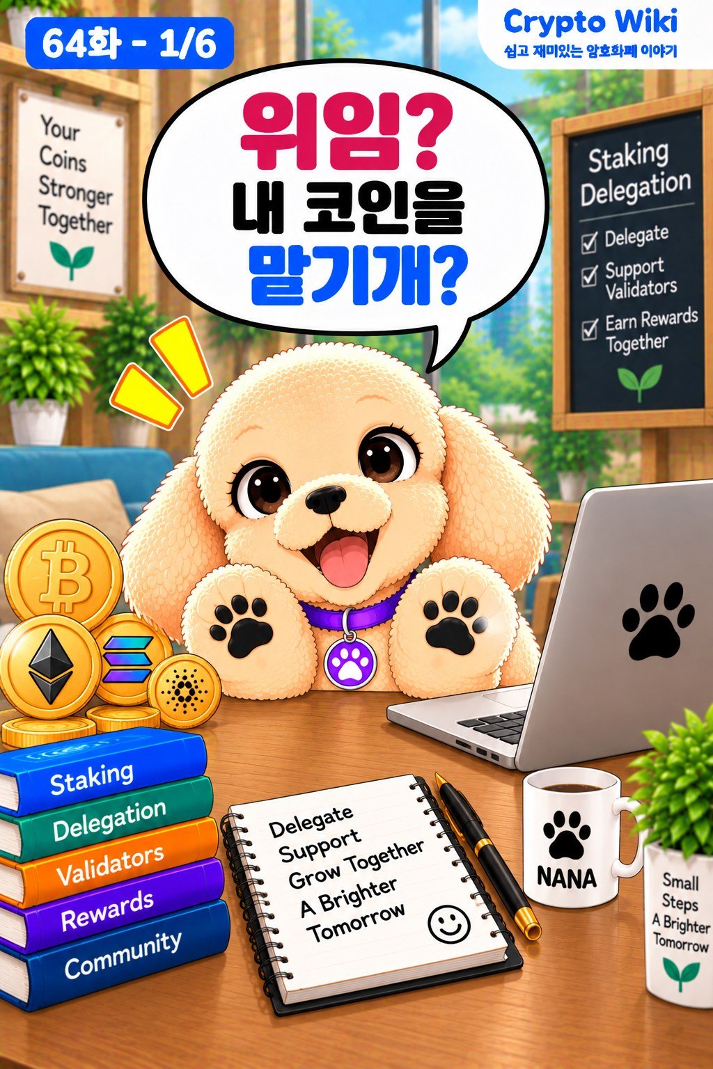 Staking Delegation 가족 웹툰 64화 1번