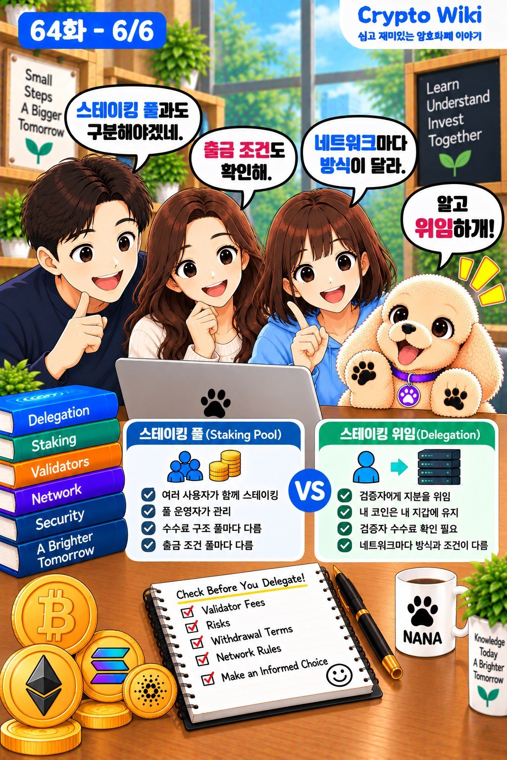 Staking Delegation 가족 웹툰 64화 6번