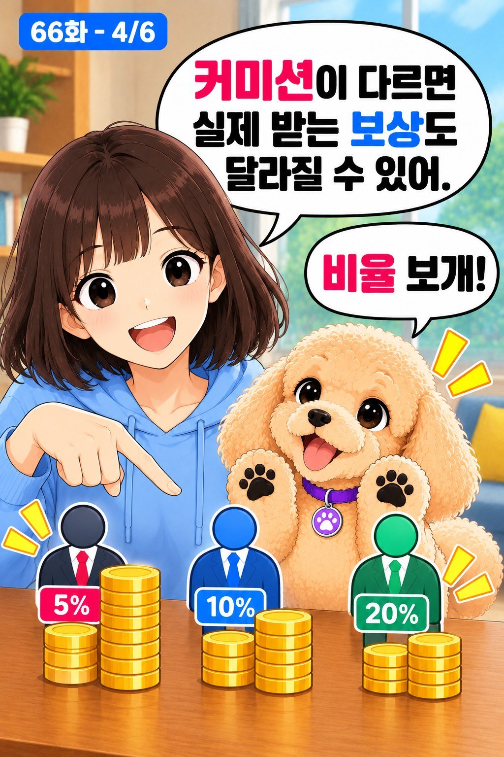 Validator Commission 검증자 수수료 가족 웹툰 66화 4번