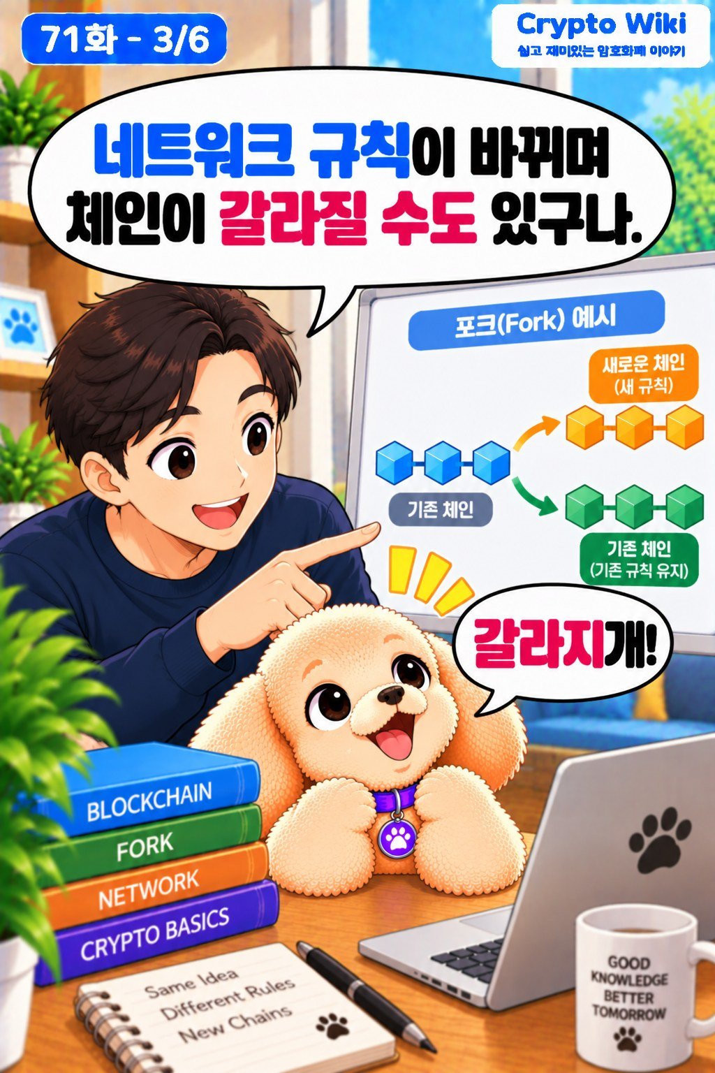 Fork 포크 가족 웹툰 71화 3번